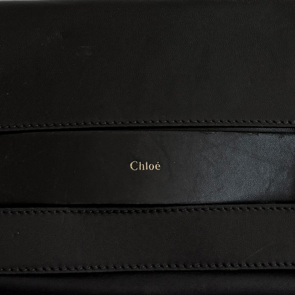 Chloé Lambskin Elle Chain Clutch Black - Picture 5 of 5
